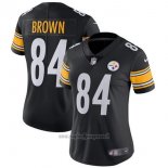 Maglia NFL Limited Donna Pittsburgh Steelers 84 Brown Nero