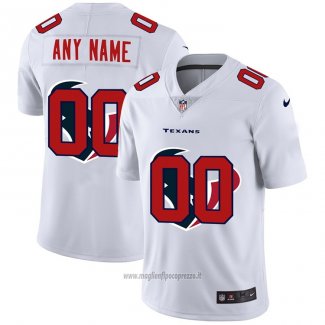 Maglia NFL Limited Houston Texans Personalizzate Logo Dual Overlap Bianco