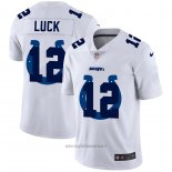 Maglia NFL Limited Indianapolis Colts Luck Logo Dual Overlap Bianco