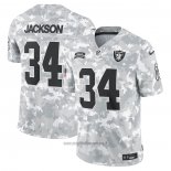 Maglia NFL Limited Las Vegas Raiders Bo Jackson 2024 Salute To Service Retired Grigio