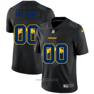 Maglia NFL Limited Los Angeles Chargers Personalizzate Logo Dual Overlap Nero