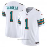 Maglia NFL Limited Miami Dolphins Tua Tagovailoa Vapor F.U.S.E. Bianco2