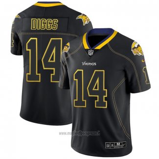 Maglia NFL Limited Minnesota Vikings Diggs Lights Out Nero