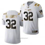 Maglia NFL Limited New England Patriots Devin Mccourty Golden Edition 2020 Bianco