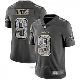 Maglia NFL Limited New Orleans Saints Brees Static Fashion Grigio