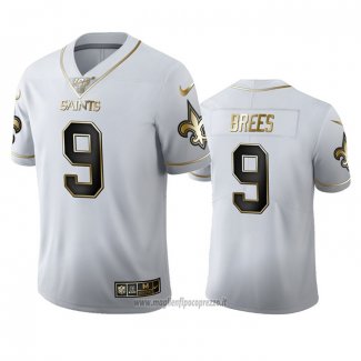Maglia NFL Limited New Orleans Saints Drew Brees Golden Edition Bianco