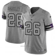 Maglia NFL Limited New York Giants Barkley Team Logo Gridiron Grigio