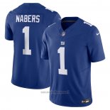 Maglia NFL Limited New York Giants Malik Nabers Vapor F.U.S.E. Blu