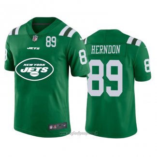 Maglia NFL Limited New York Jets Herndon Big Logo Number Verde