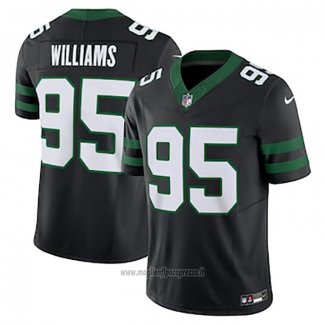 Maglia NFL Limited New York Jets Quinnen Williams Alternato Vapor F.U.S.E. Nero