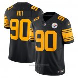 Maglia NFL Limited Pittsburgh Steelers T.j. Watt Vapor F.u.s.e. Giallo Nero