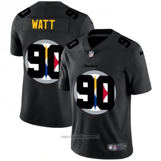 Maglia NFL Limited Pittsburgh Steelers Watt Logo Dual Overlap Nero