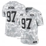 Maglia NFL Limited San Francisco 49ers Nick Bosa 2024 Salute To Service Grigio
