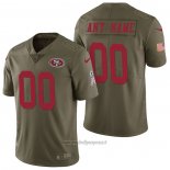 Maglia NFL Limited San Francisco 49ers Personalizzate 2017 Salute To Service Verde