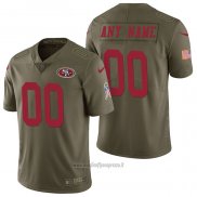 Maglia NFL Limited San Francisco 49ers Personalizzate 2017 Salute To Service Verde