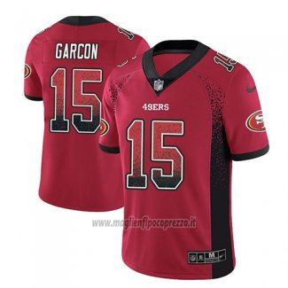 Maglia NFL Limited San Francisco 49ers Pierre Garcon Rosso 2018 Rush Drift Fashion