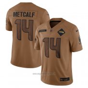 Maglia NFL Limited Seattle Seahawks Dk Metcalf 2023 Salute To Service Marrone