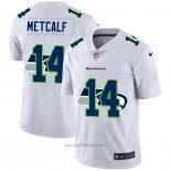 Maglia NFL Limited Seattle Seahawks Metcalf Logo Dual Overlap Bianco