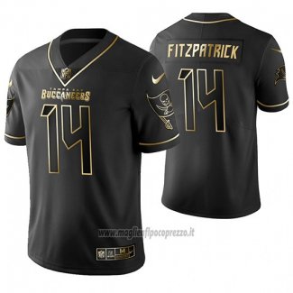 Maglia NFL Limited Tampa Bay Buccaneers Ryan Fitzpatrick Golden Edition Nero