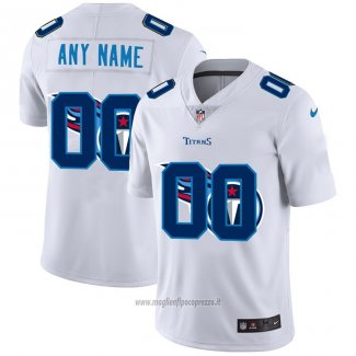 Maglia NFL Limited Tennessee Titans Personalizzate Logo Dual Overlap Bianco