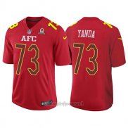 Maglia NFL Pro Bowl AFC Yanda 2017 Rosso