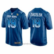 Maglia NFL Pro Bowl Minnesota Vikings 19 Adam Thielen NFC 2018 Blu