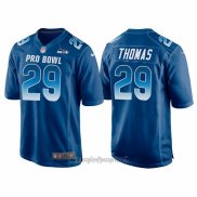 Maglia NFL Pro Bowl Seattle Seahawks 29 Earl Thomas NFC 2018 Blu