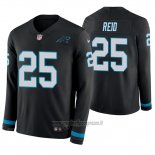 Maglia NFL Therma Manica Lunga Carolina Panthers Eric Reid Nero