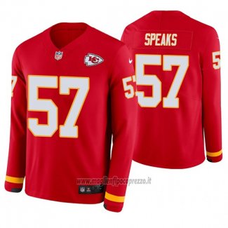 Maglia NFL Therma Manica Lunga Kansas City Chiefs Breeland Speaks Rosso