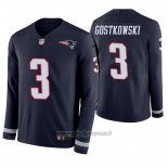 Maglia NFL Therma Manica Lunga New England Patriots Stephen Gostkowski Blu