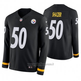 Maglia NFL Therma Manica Lunga Pittsburgh Steelers Ryan Shazier Nero