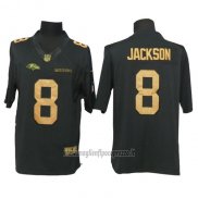 Maglia NFL Anthracite Denver Broncos 8 Jackson Limited Gold Nero