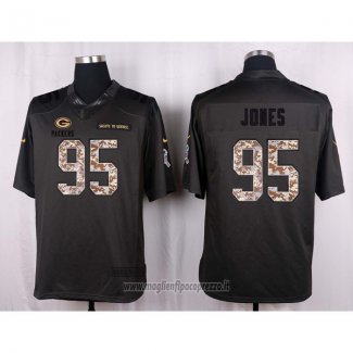 Maglia NFL Anthracite Green Bay Packers Jones 2016 Salute To Service
