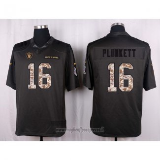 Maglia NFL Anthracite Las Vegas Raiders Plunkett 2016 Salute To Service