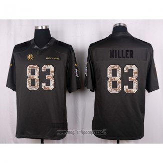 Maglia NFL Anthracite Pittsburgh Steelers Miller 2016 Salute To Service