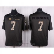 Maglia NFL Anthracite Pittsburgh Steelers Roethlisberger 2016 Salute To Service