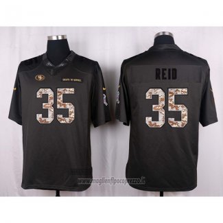 Maglia NFL Anthracite San Francisco 49ers Reid 2016 Salute To Service