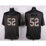 Maglia NFL Anthracite San Francisco 49ers Willis 2016 Salute To Service