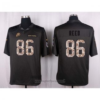 Maglia NFL Anthracite Washington Commanders Reed 2016 Salute To Service
