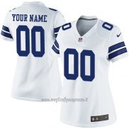 Maglia NFL Donna Dallas Cowboys Personalizzate Bianco