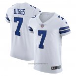 Maglia NFL Elite Dallas Cowboys Trevon Diggs Vapor Bianco