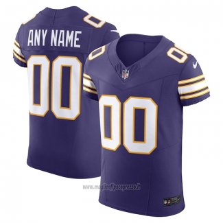 Maglia NFL Elite Minnesota Vikings Vapor F.U.S.E. Personalizzate Viola (2)
