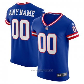Maglia NFL Elite New York Giants Classic Vapor Personalizzate Blu
