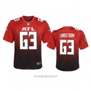 Maglia NFL Game Bambino Atlanta Falcons Chris Lindstrom 2nd Alternato 2020 Rosso