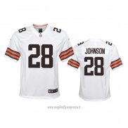 Maglia NFL Game Bambino Cleveland Browns Kevin Johnson Bianco