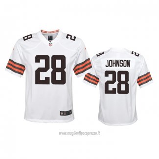 Maglia NFL Game Bambino Cleveland Browns Kevin Johnson Bianco