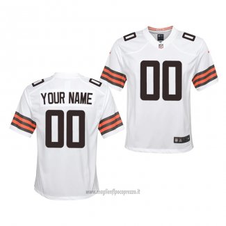 Maglia NFL Game Bambino Cleveland Browns Personalizzate 2020 Bianco