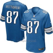 Maglia NFL Game Bambino Detroit Lions Pettigrew Blu