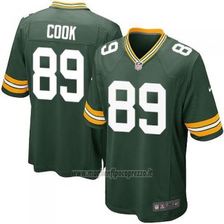 Maglia NFL Game Bambino Green Bay Packers Cook Verde Militar