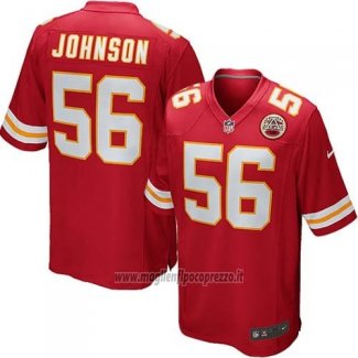 Maglia NFL Game Bambino Kansas City Chiefs Johnson Rosso